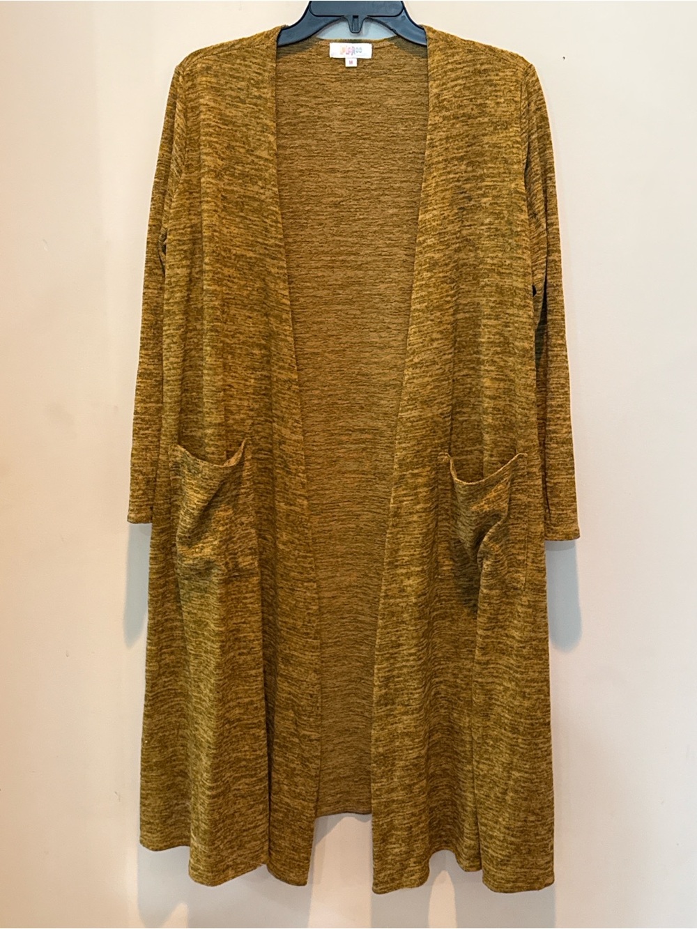 LuLaRoe Open-Front Mustard Marled Cardigan